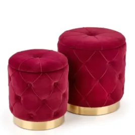 zestaw-2-puf-polly-czerwony