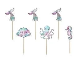 pikery-na-tort-babeczki-syrenka-6-szt-syrenki-morski-swiat-muffinki