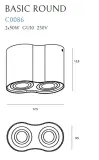 plafon-basic-round-ii-czarny-c0086-max-light-stan-nowy-kolor-czarny