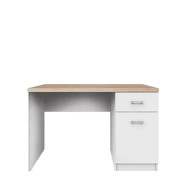 biurko-mebelbos-top-mix-120x55-cm-bialy-dab-sonoma-1-szuflada-1-drzwi-stan-nowy