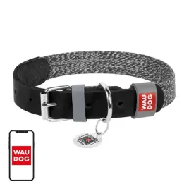 obroza-dla-psa-z-naturalnej-skory-i-materialu-recyklingowego-z-kodem-qr