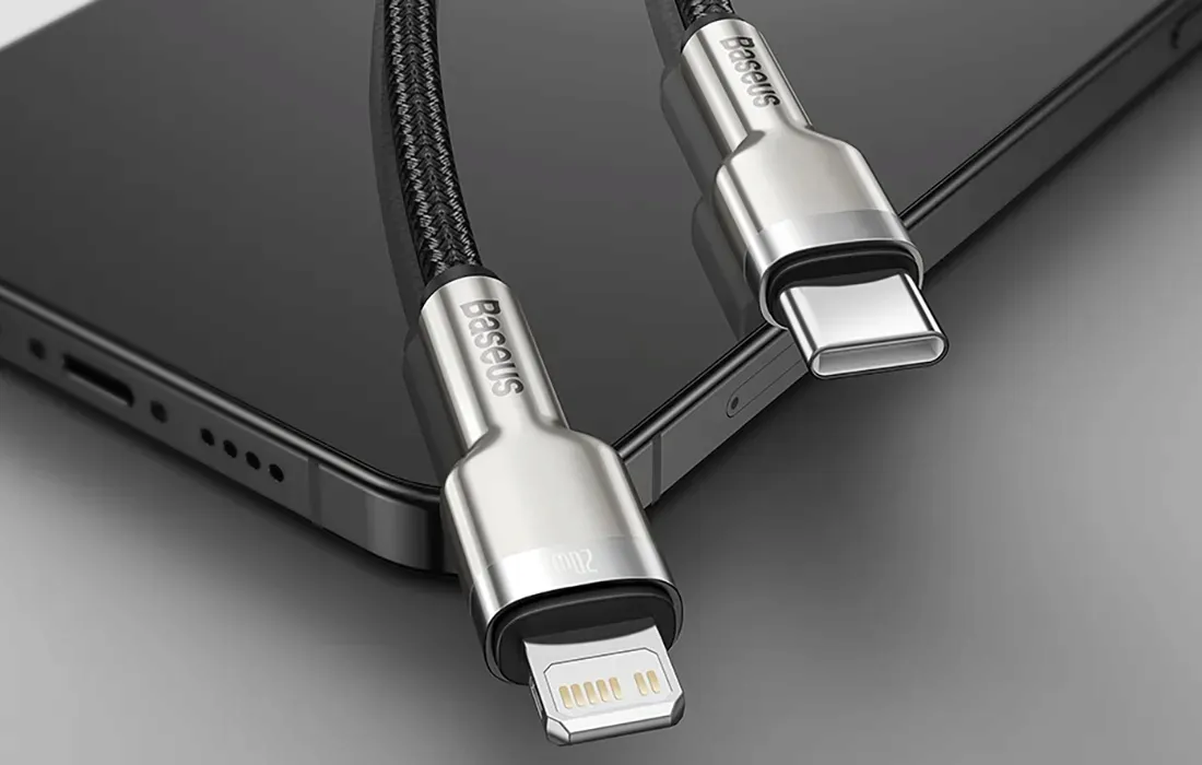 kabel-usb-c-do-lightning-baseus-cafule-pd-20w-2m-bialy