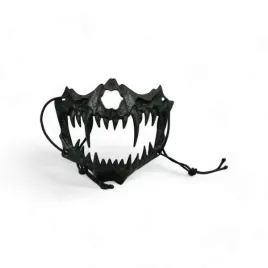 maska-kly-bestii-czarna-czern-zebiska-pol-halloween-halloweenowa-zwierze