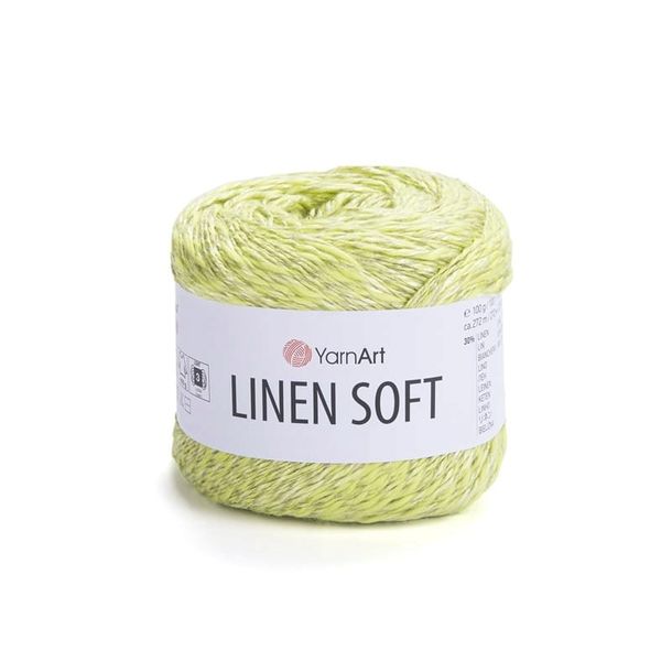 Włóczka Linen Soft 7311 100gr 272m 30% Len 36% Wiskoza 34% Bawełna