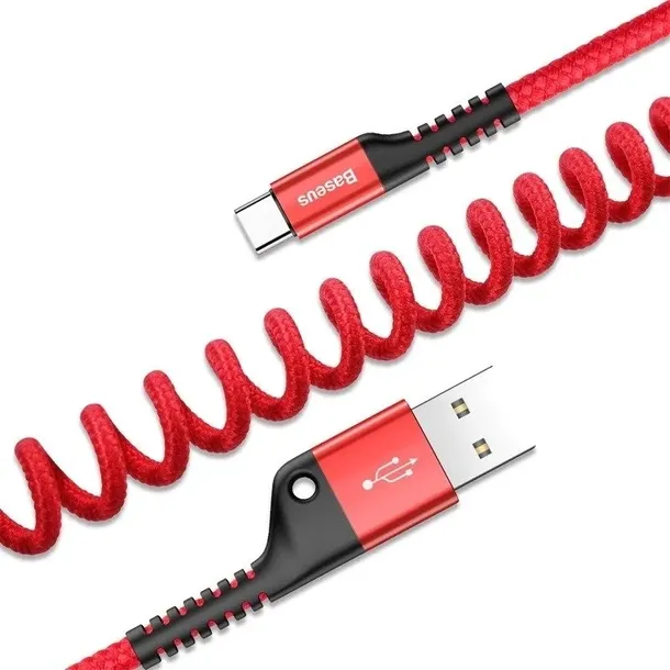 kabel-sprezynowy-usb-c-baseus-spring-1m-2a-czerwony-kolor-czerwony