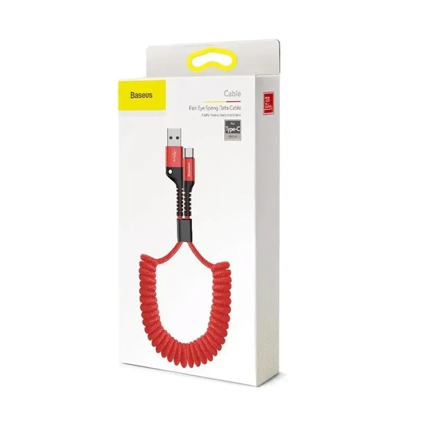 kabel-sprezynowy-usb-c-baseus-spring-1m-2a-czerwony-kolor-czerwony