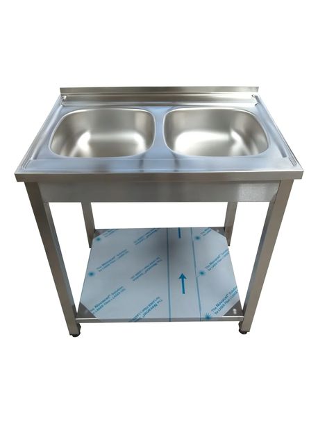 Zlew Gastronomiczny/ zlewozmywak 80x60x85 + półka