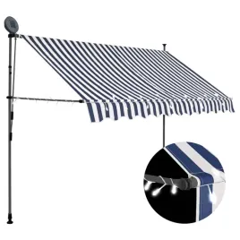 recznie-zwijana-markiza-z-led-250-cm-niebiesko-biala