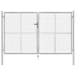 brama-ogrodowa-galwanizowana-stal-306x200-cm-srebrna