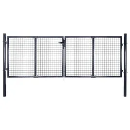 brama-ogrodowa-z-siatki-ocynkowanej-stal-306x75-cm-szara