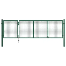 brama-ogrodzeniowa-stalowa-350-x-100-cm-zielona