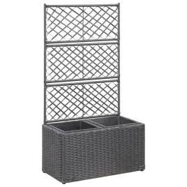 donica-z-kratka-i-2-wkladami-58x30x107-cm-polirattan-czarna
