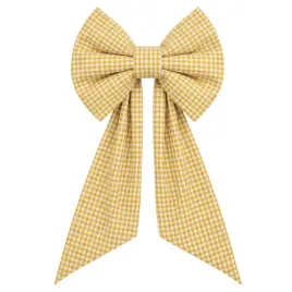 dekoracyjna-kokarda-wielkanoc-glam-40x90-cm-bawelna-zolta-wiosna-kratka