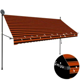 recznie-zwijana-markiza-z-led-300-cm-pomaranczowo-brazowa