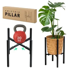 kwietnik-metalowy-pillar-regulowany-czarny-42-cm