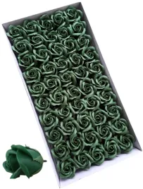 roze-mydlane-zielen-butelkowa-50-sztuk-glowki-zielone-kwiatki-do-flowerbox