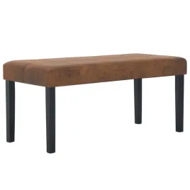 lawka-106-cm-brazowa-sztuczny-zamsz