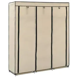 szafa-z-przegrodami-i-drazkami-kremowa-150x45x175-cm-tkanina