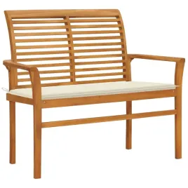lawka-ogrodowa-z-kremowa-poduszka-112-cm-lite-drewno-tekowe