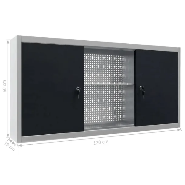 stol-roboczy-z-4-panelami-sciennymi-i-2-szafkami-stan-nowy