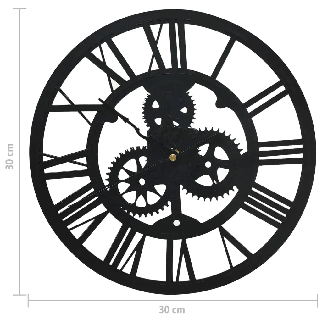 zegar-scienny-czarny-30-cm-akrylowy-stan-nowy