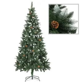 sztuczna-choinka-z-szyszkami-i-bialym-brokatem-210-cm