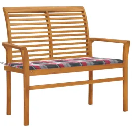 lawka-ogrodowa-z-poduszka-w-czerwona-krate-112-cm-tek
