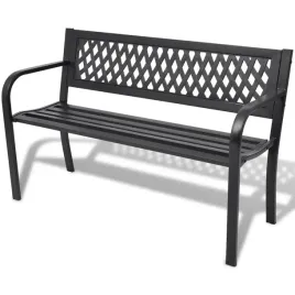 lawka-ogrodowa-118-cm-stalowa-czarna