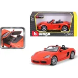 samochod-auto-porsche-718-boxster-orange-bburago-stan-nowy