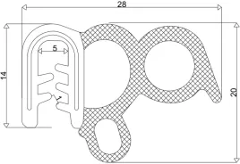 uszczelka-do-drzwi-uniwersalna-bus-van-ciezarowe-epdm-28x20-mm