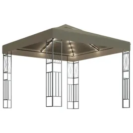 altana-ze-sznurem-lampek-led-3x3-m-tkanina-w-kolorze-taupe