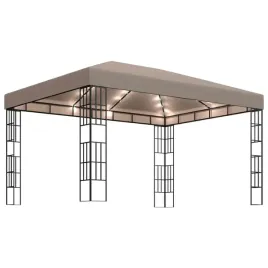 altana-ze-sznurem-lampek-led-4x3-m-kolor-taupe