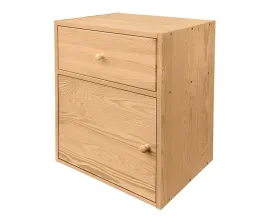 szafka-nocna-drewniana-drzwiczki-lakier-bezbarwny