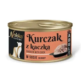 nekko-supreme-adult-kurczak-z-kaczka-w-sosie-puszka-80g