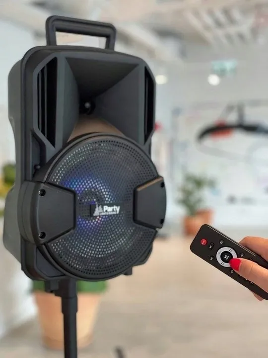 kolumna-bluetooth-karaoke-mikrofon-statyw-pilot-stan-nowy