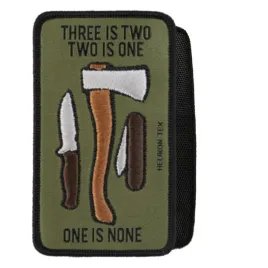emblemat-three-is-two-two-is-one-one-is-none-patch-rzep-helikon-zielony