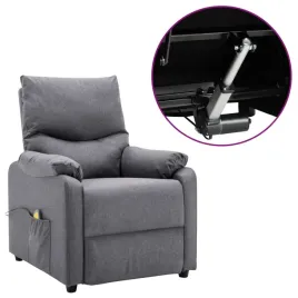 elektryczny-fotel-masujacy-jasnoszary-tkanina