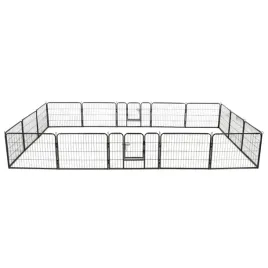 kojec-dla-psow-16-paneli-stalowy-60-x-80-cm-czarny