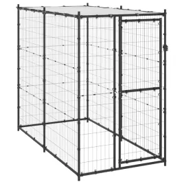 kojec-dla-psa-z-zadaszeniem-stalowy-110x220x180-cm
