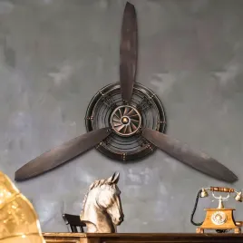 youki-dekoracja-scienna-metalowa-3d-czarna-retro-propeller