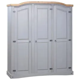 szafa-sosnowa-w-meksykanskim-stylu-corona-3-drzwiowa-szara