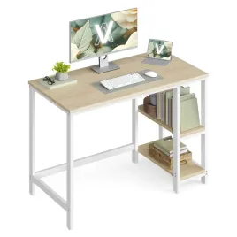 biurko-komputerowe-z-polkami-100x50-cm-bezowo-biale