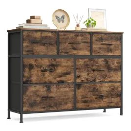 komoda-z-szufladami-materialowymi-30x99-cm-brazowo-czarna-songmics