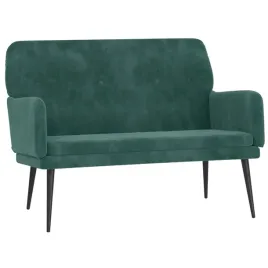 lawka-ciemnozielona-108x79x79-cm-tapicerowana-aksamitem