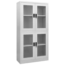 szafa-biurowa-jasnoszara-90x40x180-cm-stal-i-szklo-hartowane