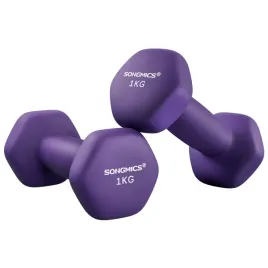 hantle-hexagonalne-neoprenowe-fioletowe-2x1kg