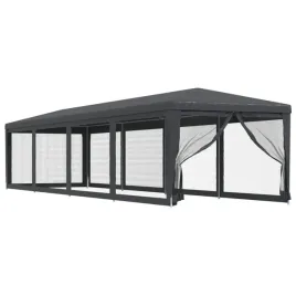 namiot-imprezowy-z-10-scianami-z-siatki-antracyt-3x12-m-hdpe