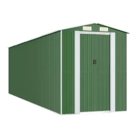 szopa-ogrodowa-zielona-192x689x223-cm-stal-galwanizowana