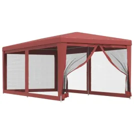 namiot-imprezowy-z-6-scianami-z-siatki-czerwony-3x6-m-hdpe