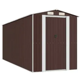 szopa-ogrodowa-ciemny-braz-192x523x223-cm-stal-galwanizowana